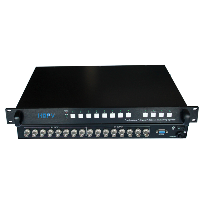 景阳华泰3G/HDSDI矩阵8进8出高清1080P传输电视广播级SDI信号处理