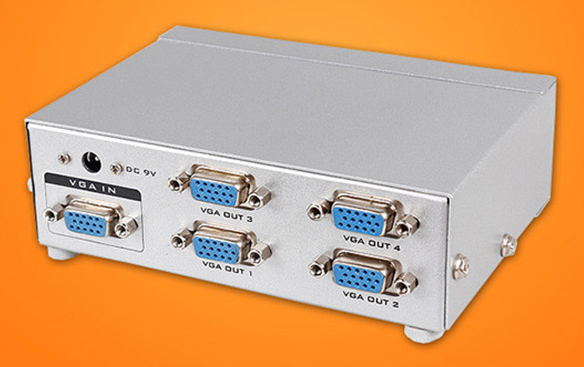 迈拓维矩4口VGA高清分配器MT-5004