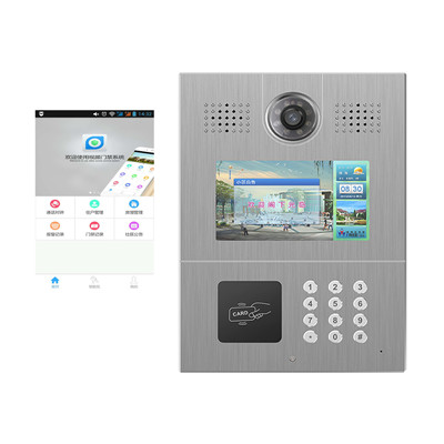 视频对讲门禁供应商厂家 楼宇视频广告门禁门口机