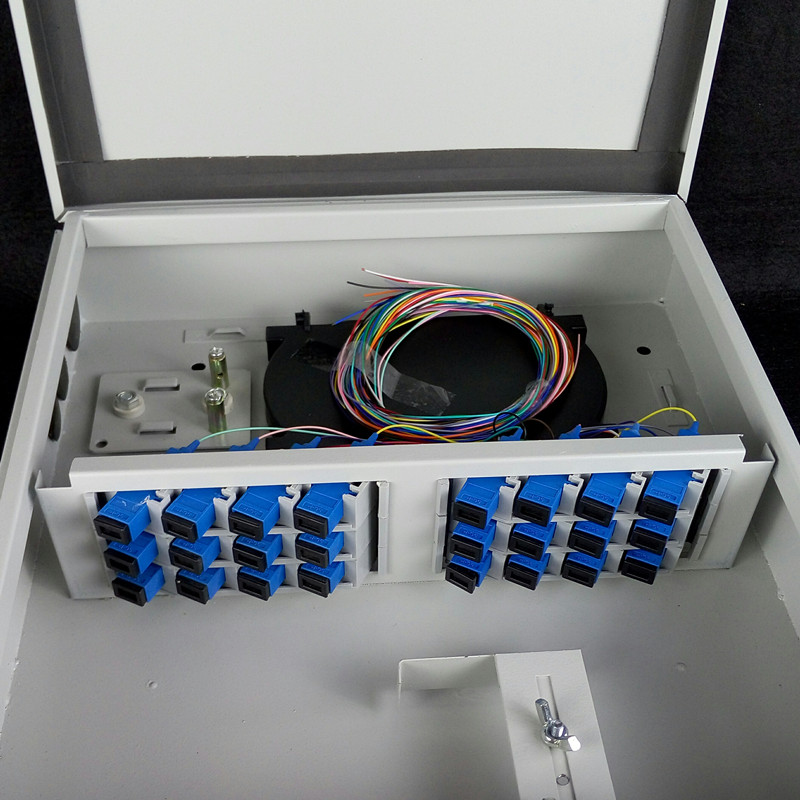 冷轧板24芯光纤分纤箱