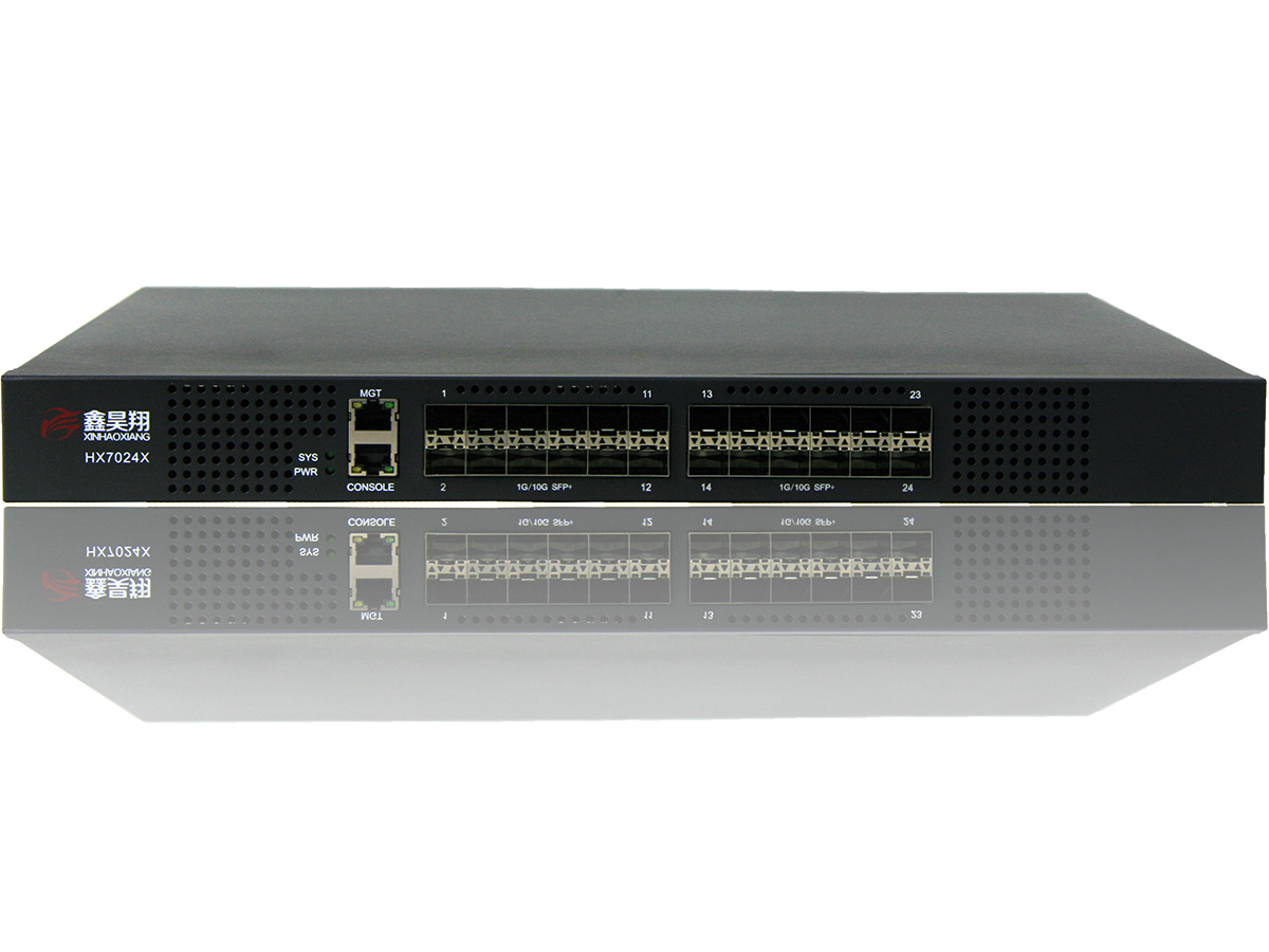 昊翔®HX7024X 全万兆 三层核心交换机 (24万兆)