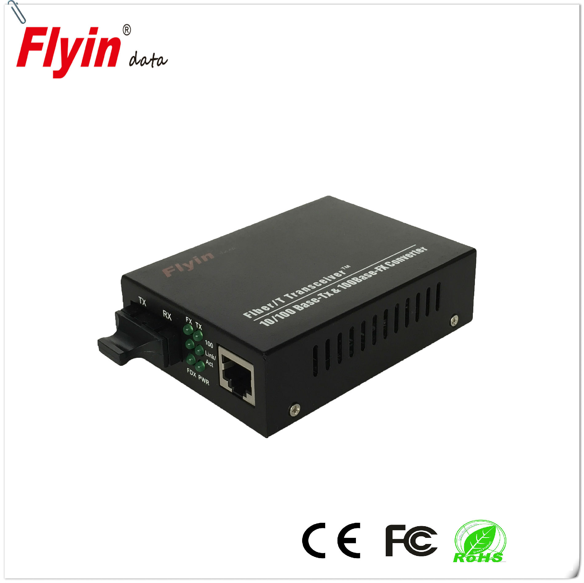 飞宇外电百兆单模单纤收发器