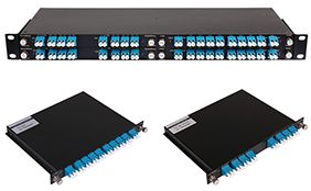 飞宇CWDM in 1U机箱(4,8,16,18通道)波分复用器、光纤倍增器、光纤扩容器、合波器