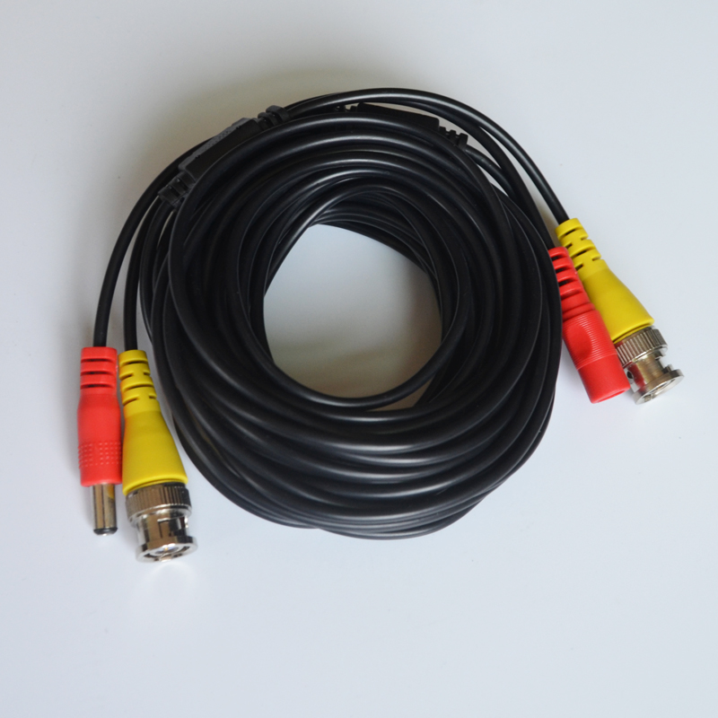 20米安防监控延长电源视频一体线