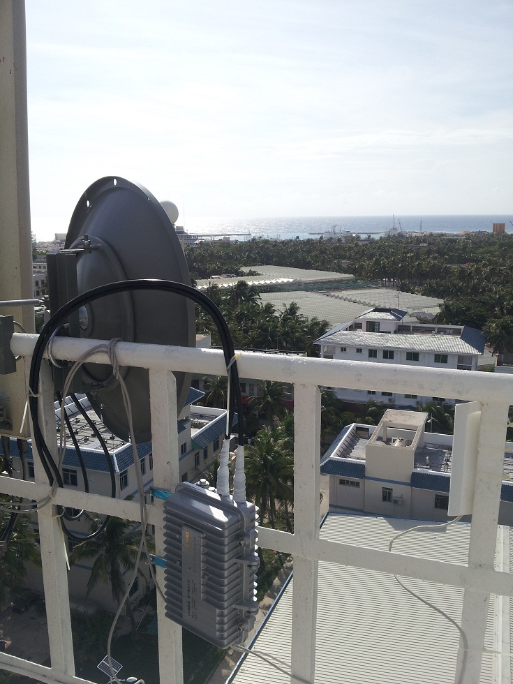 30公里远距离无线微波远程组网代替光缆