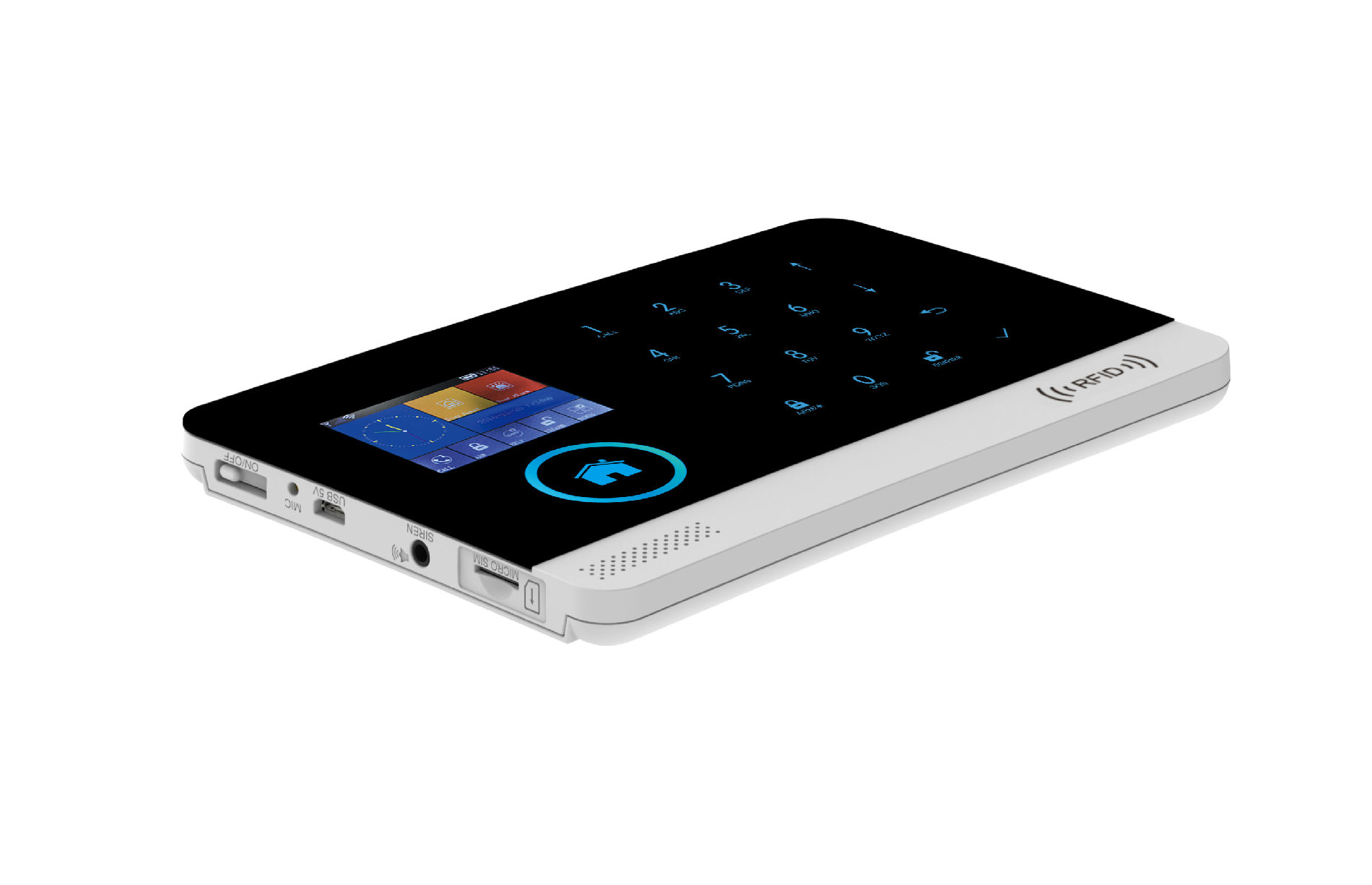 智能触摸WIFI+GSM报警器RFID报警器彩屏报警器WIFI+GSM+彩屏+RFID报警主机