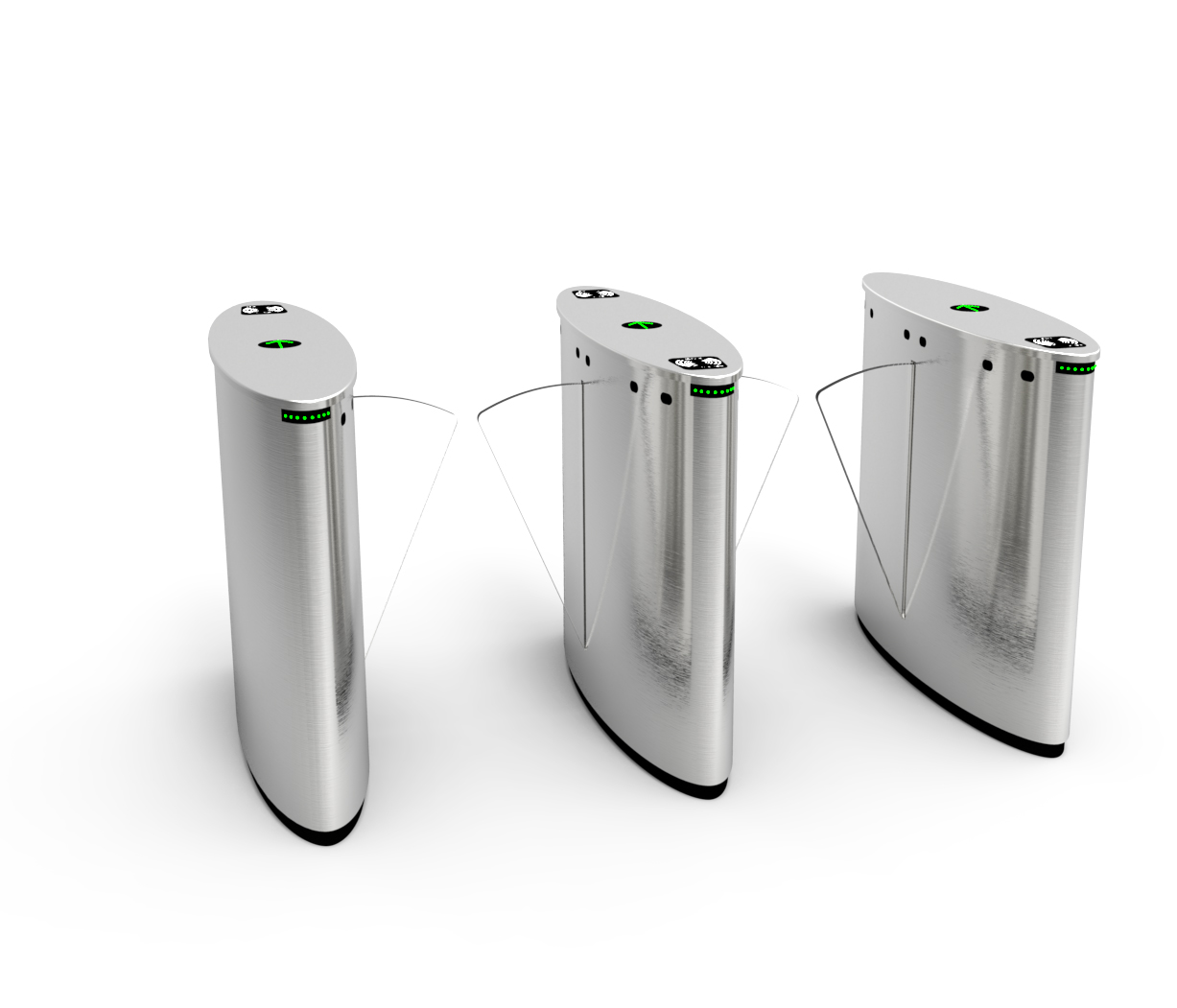 创新通无刷圆弧斜面翼闸