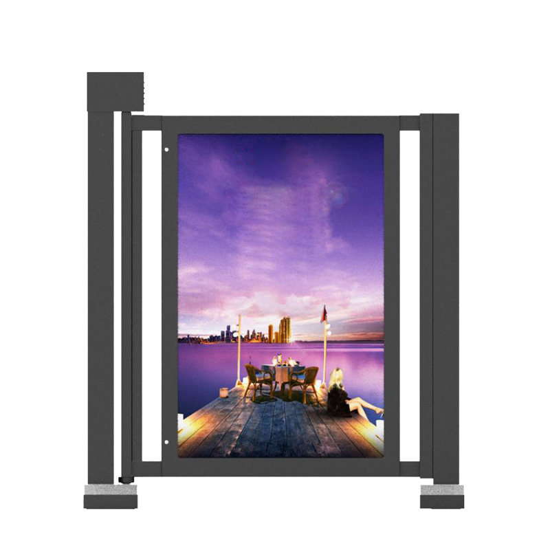 来吉自动广告门人行通道广告门