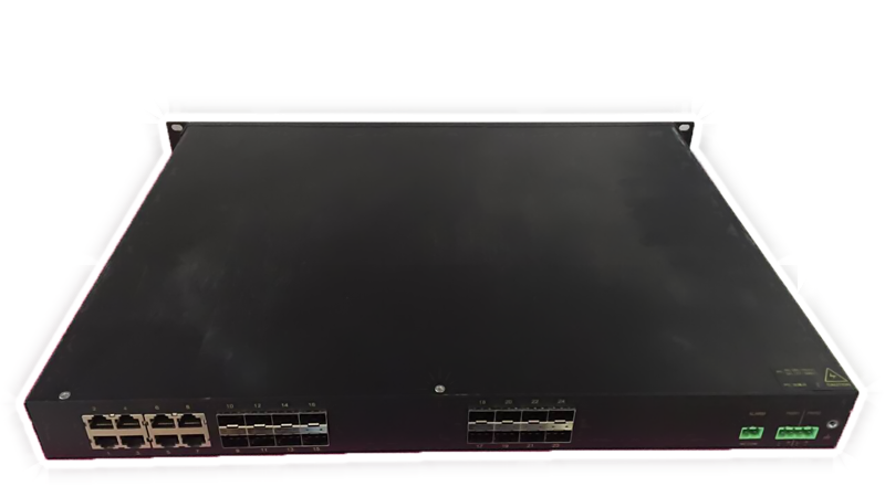 康斯姆千兆16光8千兆Combo口交换机SKMSWG2-16088M-8C工业级交换机