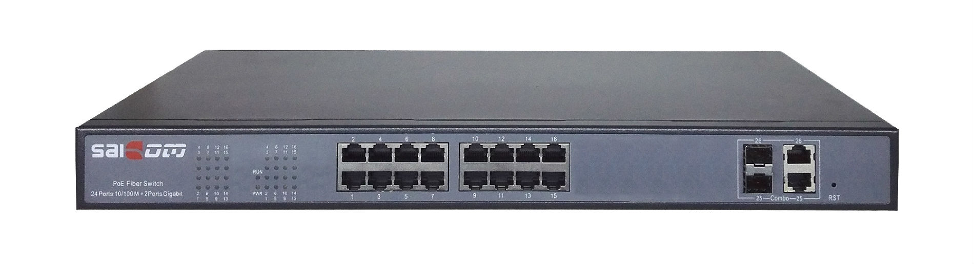 康斯姆 SKMSWG-1116PF 16口百兆PoE交换机