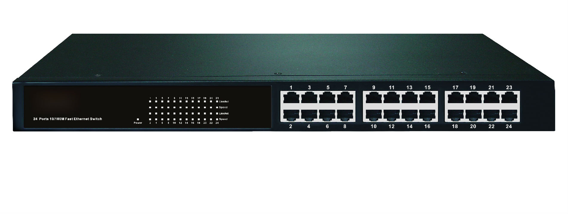 赛康 SC-BK1124PFM 24口百兆PoE+2千兆Combo交换机