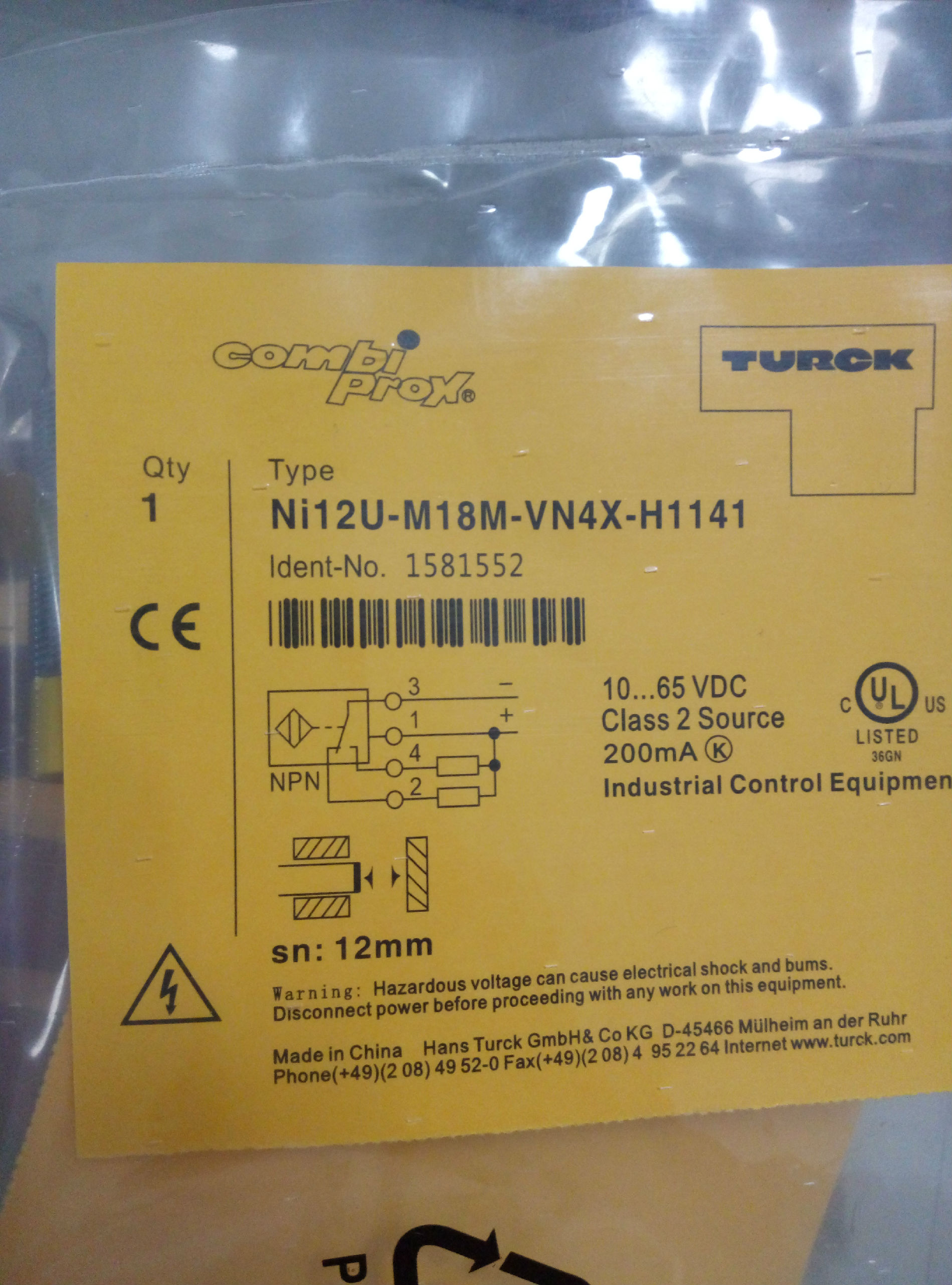 特价热卖图尔克接近开关NI10-G18-AN6X-B1341/UL