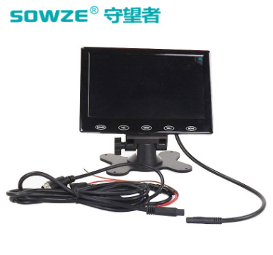 车载监控专用高清7寸车载液晶显示器 触控开关超薄车载监视器