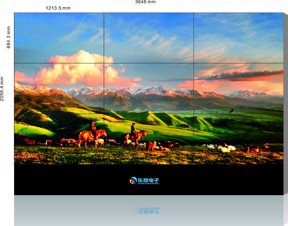 南京东煌电子HLCD三星55寸3.5拼缝液晶拼接屏