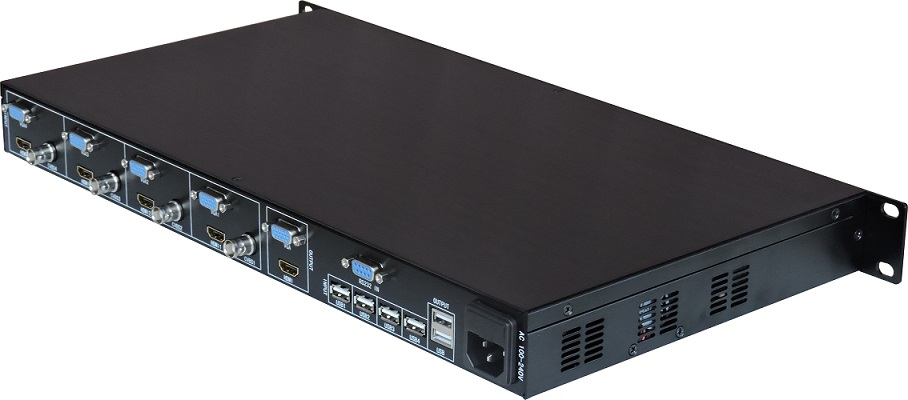 4路VGA高清画面分割器带KVM切换