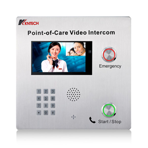 昆仑双向可视电话机 SIP双向可视门禁电话机 免提扩音对讲机