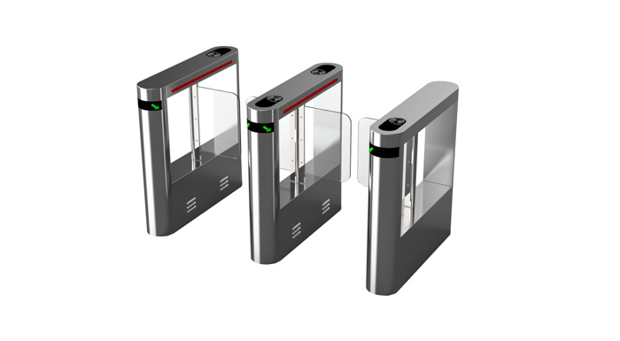 LC304指纹刷卡人行通道闸机摆闸