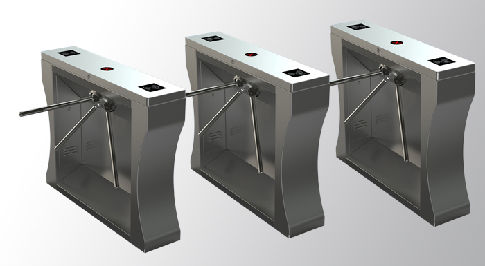 LC306指纹刷卡人行通道闸机三辊闸