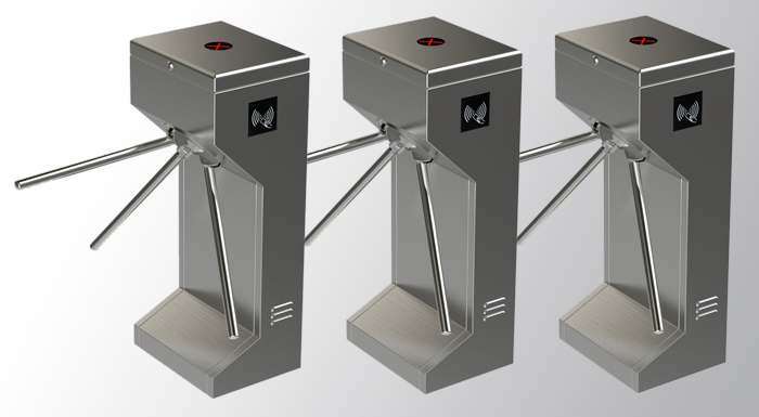 LC307指纹刷卡人行通道闸机三辊闸