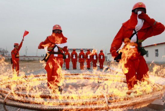 供应消防综合训练基地真火模拟训练设施
