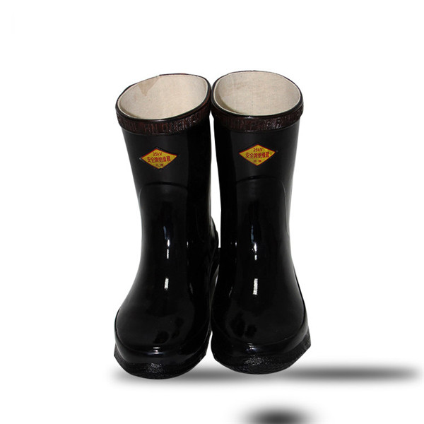 双安25kV绝缘靴中筒胶靴