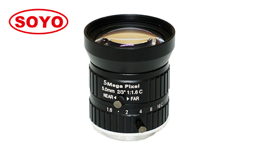 5mm 1/1.7" 机器视觉FA镜头500万像素