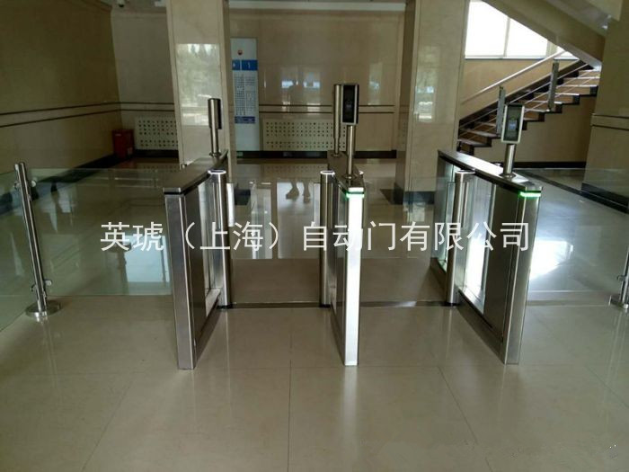 供应英琥PG300摆闸通道可刷卡二维码人脸识别桥式摆闸