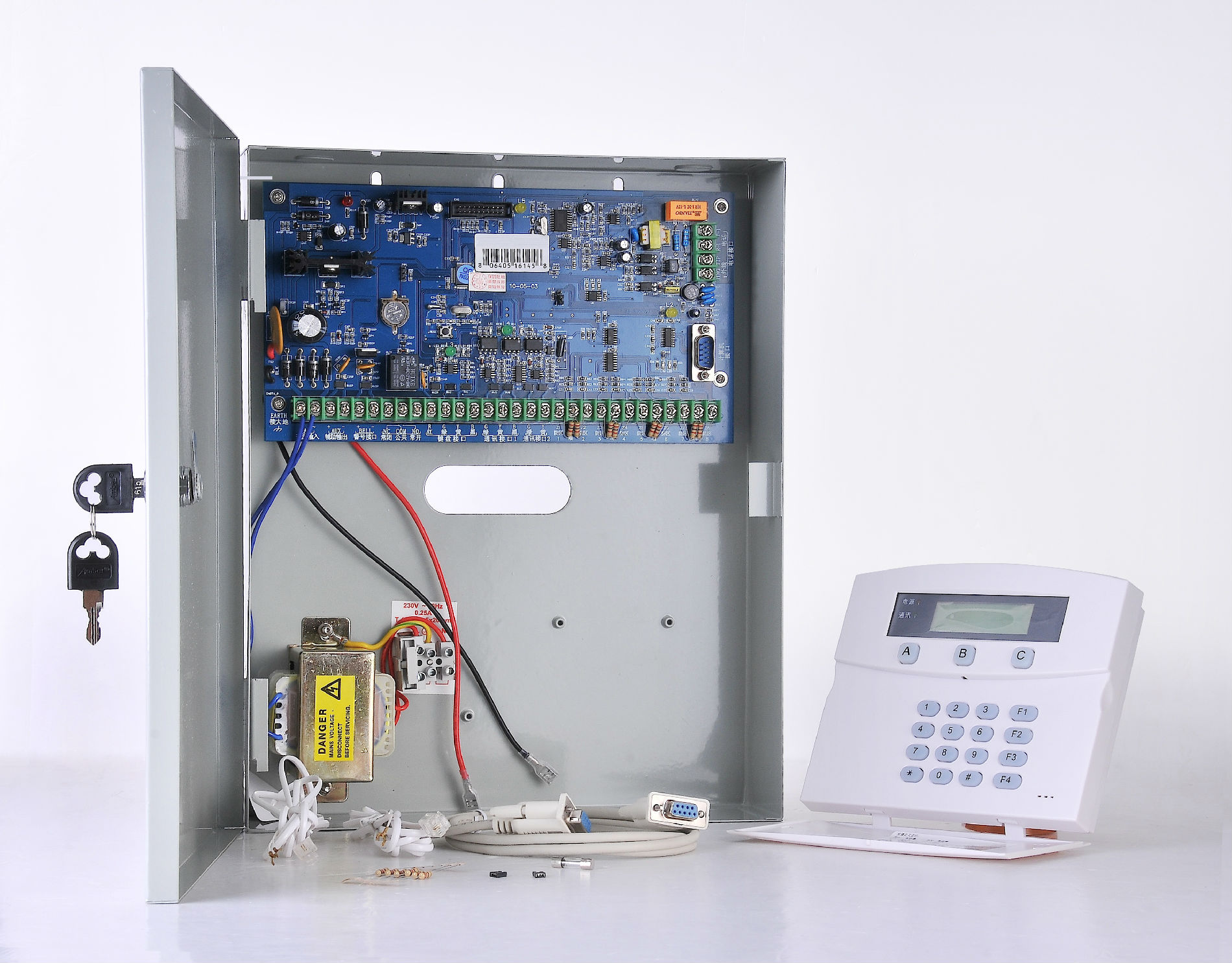 捷创信威240路总线报警主机 （含健盘）