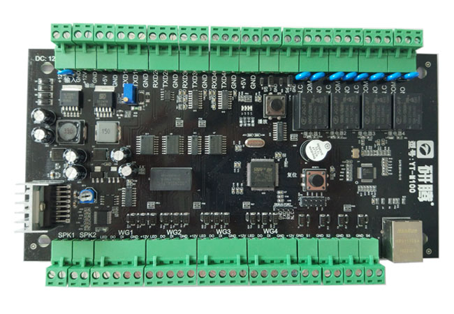 二代证门禁控制器 身份证刷卡开门 免授权开放式识别门禁系统