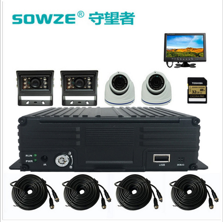 守望者8路1080N车载录像机 AHD Mobile dvr 车载主机带GPS