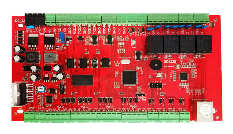 霍尔微网络版身份证门禁系统 身份证门禁板可联闸机