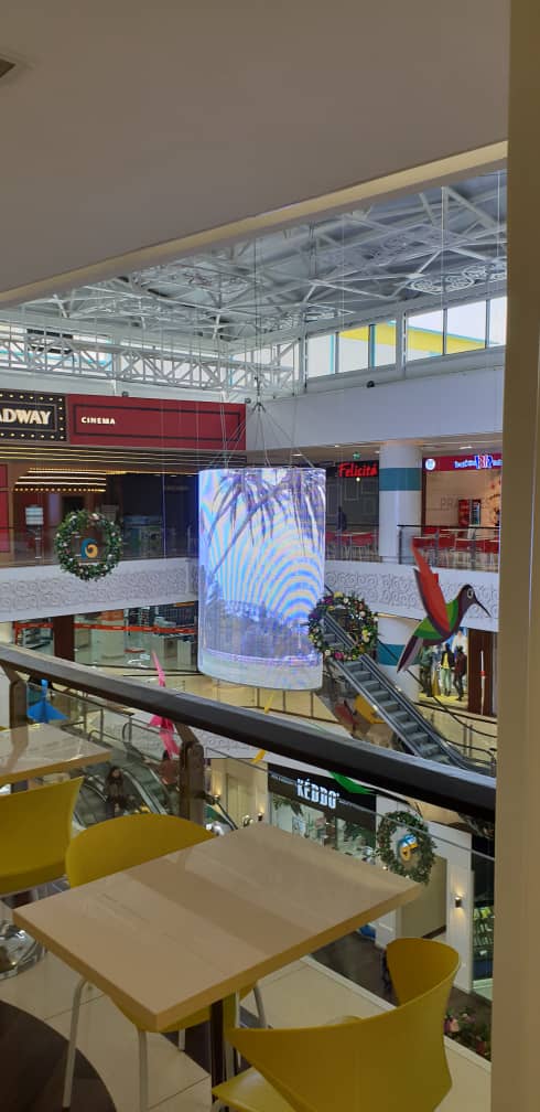 椭圆形LED透明屏