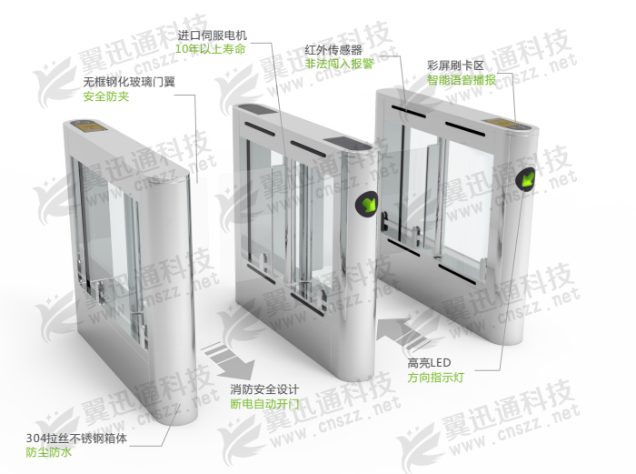 甘肃刷卡摆闸厂家直供可定制