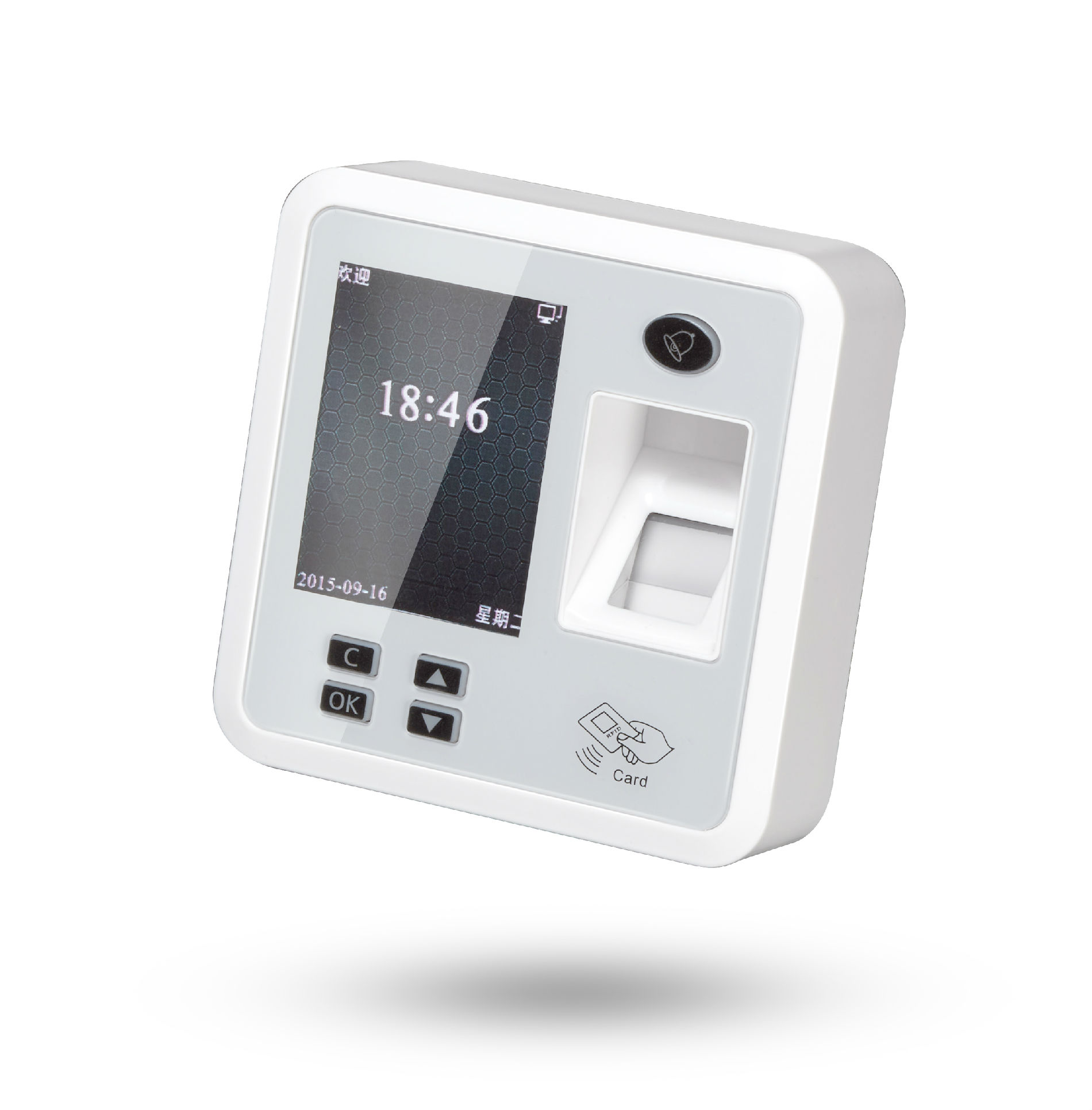 天美TFS28室内指纹刷卡门禁一体机