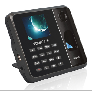 天美TM2800彩屏自助式指纹考勤机