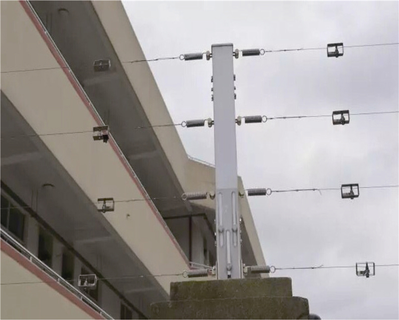 张力式电子围栏周界防护系统  学校专用围墙防护产品