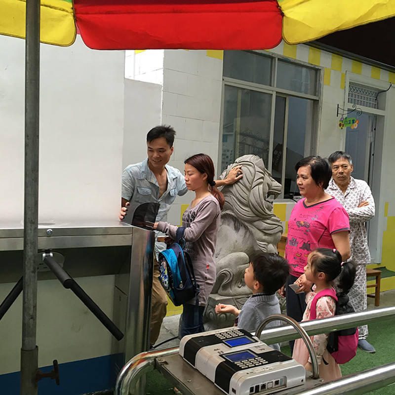 幼儿园身份识别验证闸机门禁 指静脉识别道闸 指静脉识别认证仪
