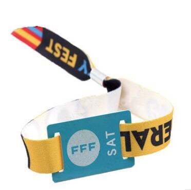 厂家供应各种织带手腕带,带RFID感应芯片,可作为比赛门票用