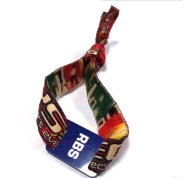 涤纶手腕带带RFID身份识别带大型会议手环