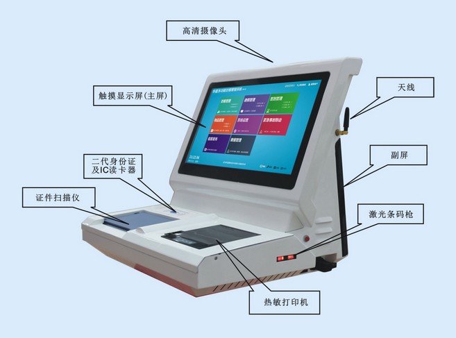 神盾SDV2017双屏访客一体机 联网访客门禁系统 访客机