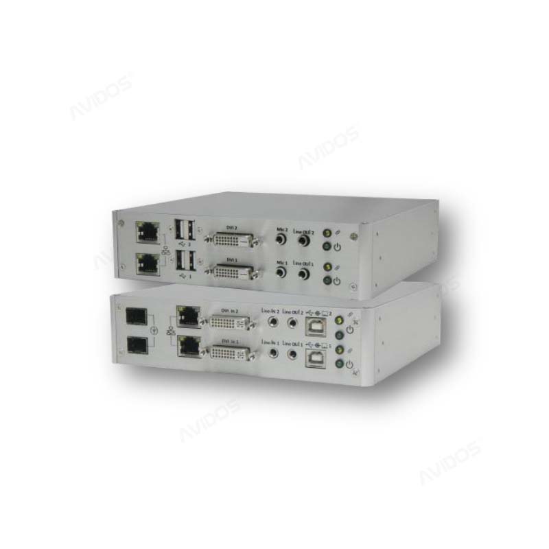 DVI KVM双屏延长器带音频 AD-1502 中卜科技