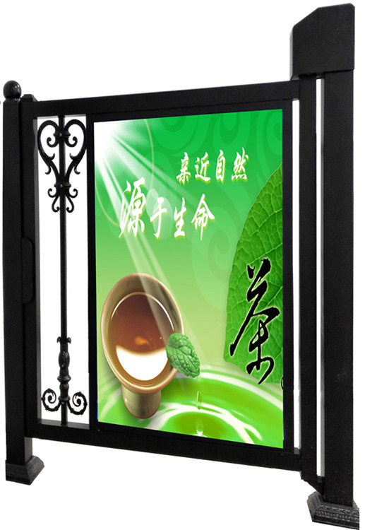 供应自动智能小区门 花园广告门 时尚标准门 伸缩门