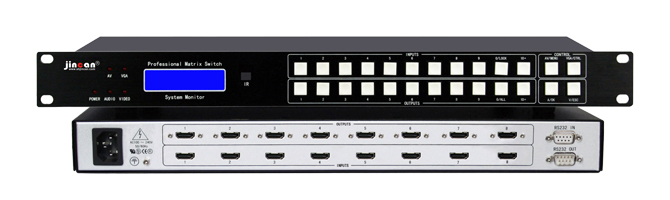 金灿4K2K HDMI矩阵8进8出 HDMI 2.0