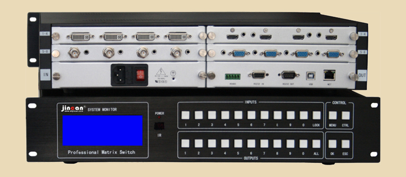 金灿 4路高清混合矩阵8进8出