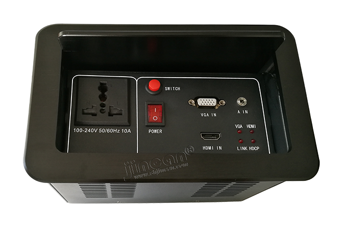 HDMI（HDBaseT)会议室桌插信息盒发送器