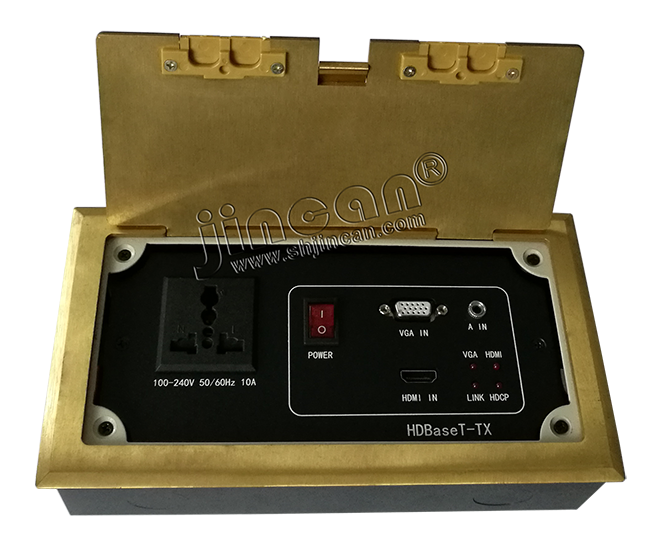 HDMI（HDBaseT)会议室地插信息盒发送器