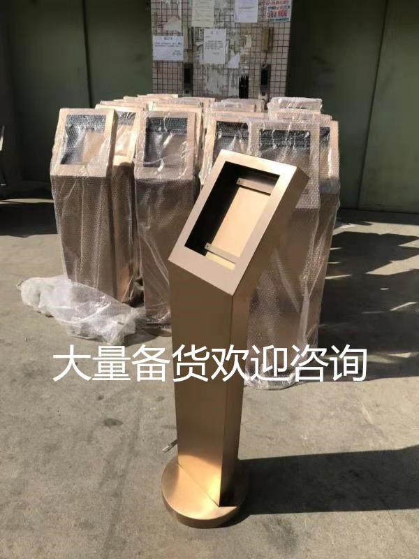 不锈钢门口机支架对讲机立柱