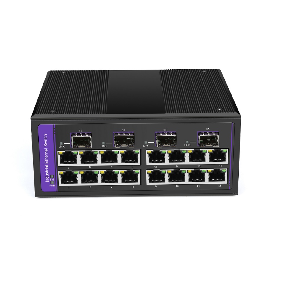 工业级4光8电网管交换机
