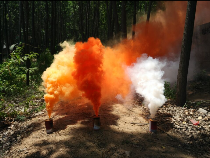 青岛凌鼎部队演习氛围渲染彩色发烟罐