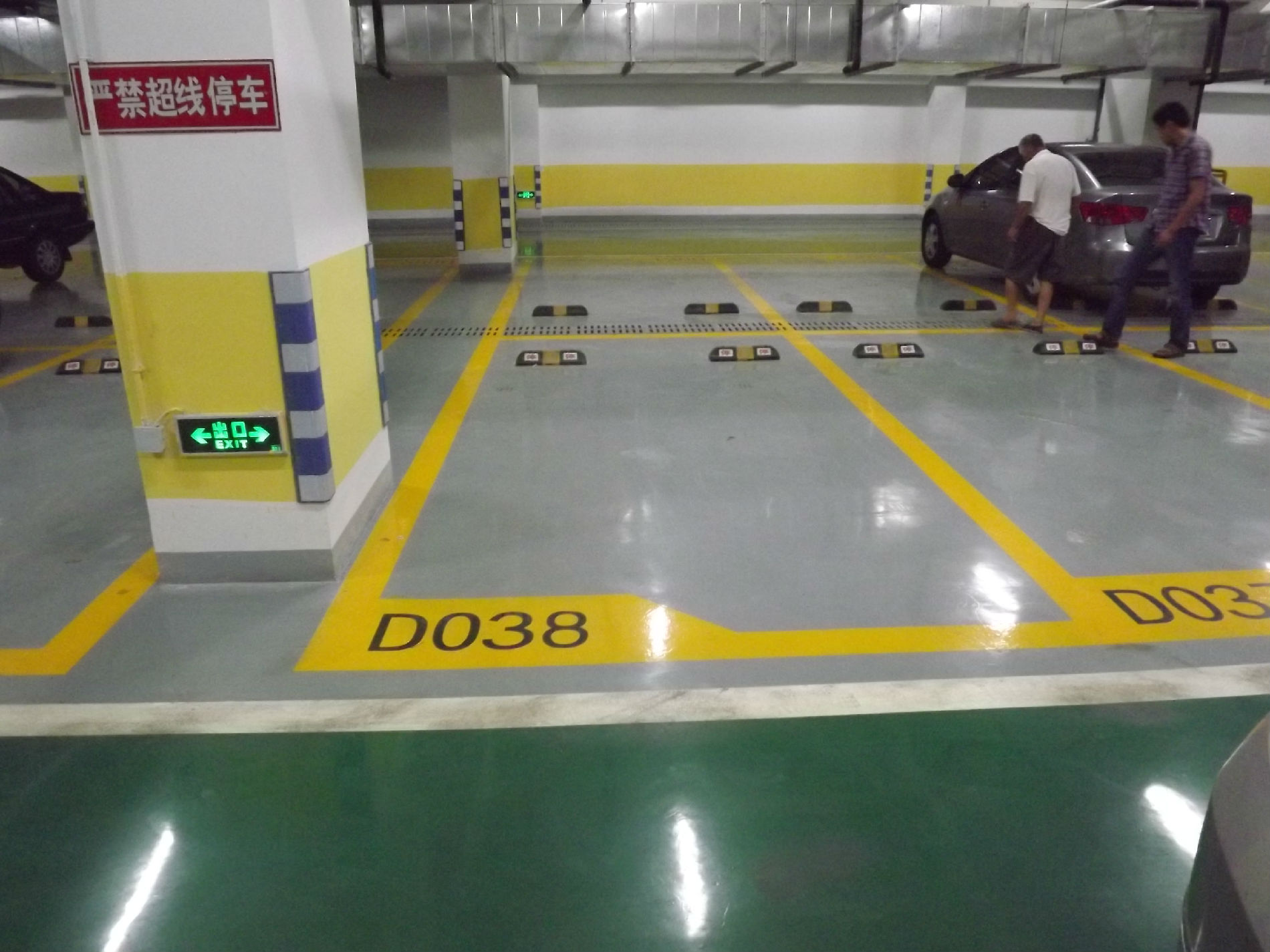崂山车位划线价格|城阳停车场道路划线厂家